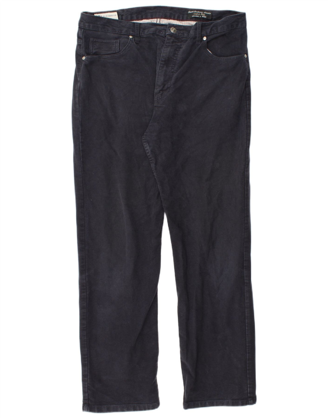 Marks & Spencer Pantalon Casual Blue Harbor W36 L31 Homme Bleu Marine