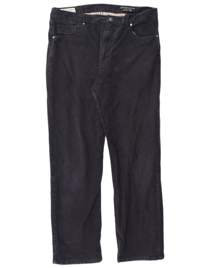 Marks & Spencer Pantalon Casual Blue Harbor W36 L31 Homme Bleu Marine