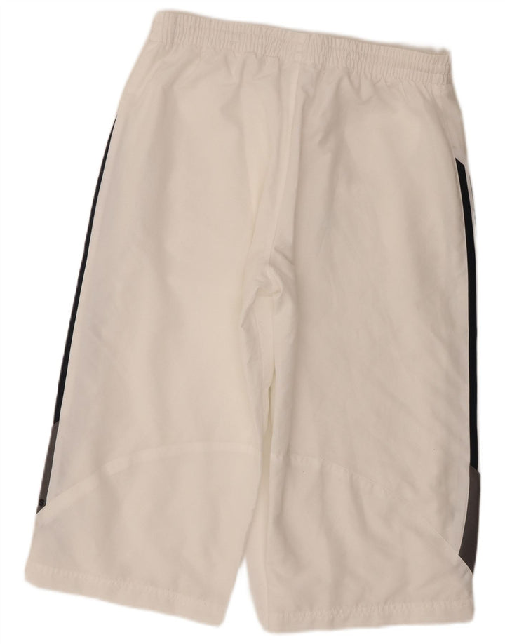 Adidas Pantalon de Survêtement Capri Homme Blanc Moyen Polyester Colorblock