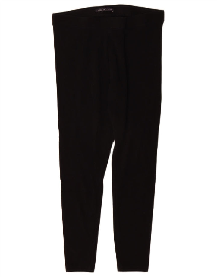 Marks & Spencer Leggings courts pour femme UK 12 Coton noir moyen