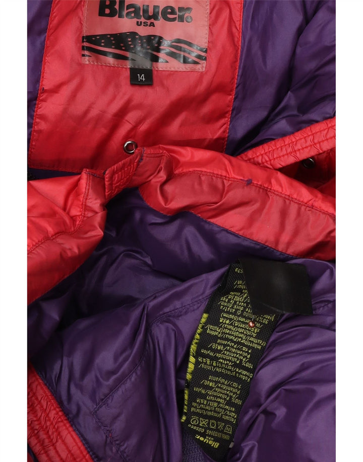 Blauer Manteau matelassé à capuche fille 13-14 ans Rouge Polyamide