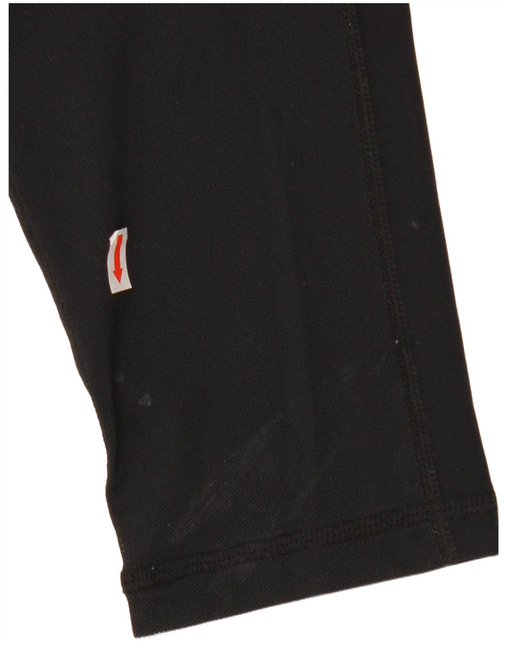 NIKE Legging Capri Dri Fit Graphic pour femme UK 12 Noir moyen Polyester