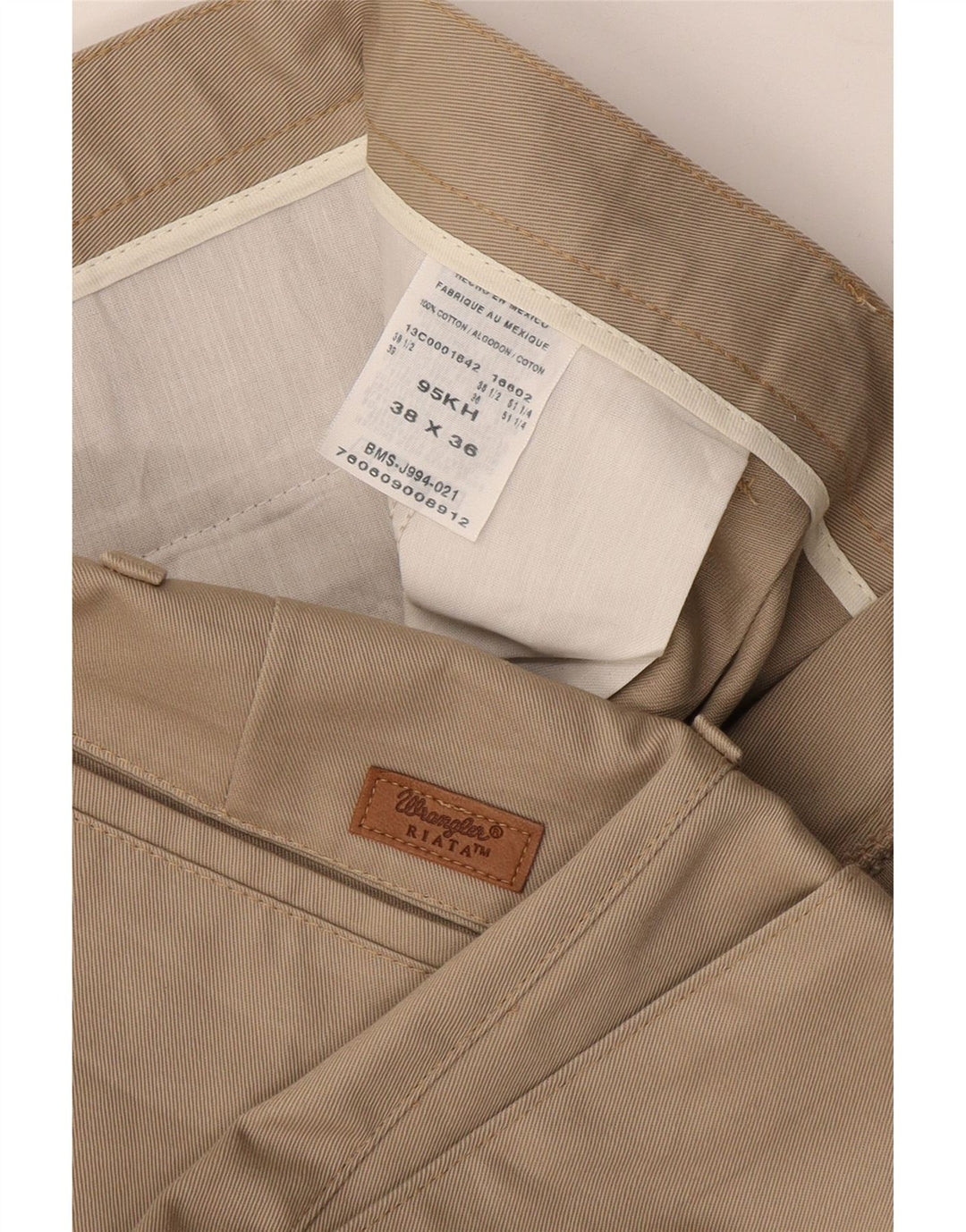 WRANGLER Pantalon Chino Riata Pegged Homme W38 L36 Coton Beige