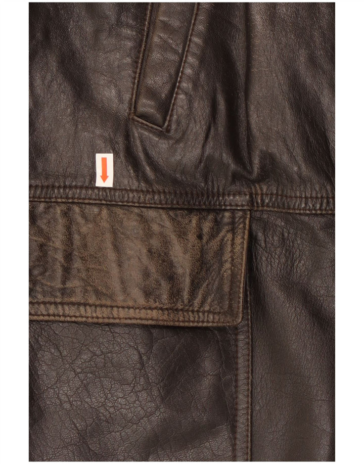 Lavorazione Artigianale Veste en Cuir Homme IT 48 Cuir Marron Moyen