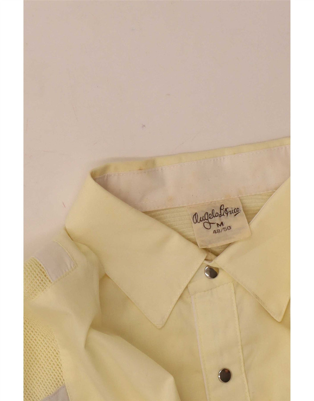 Angelo Litrico Chemise Pull Homme IT 48/50 Rayé Jaune Moyen