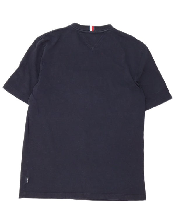 Tommy Hilfiger T-shirt graphique pour hommes, grand, bleu marine, coton