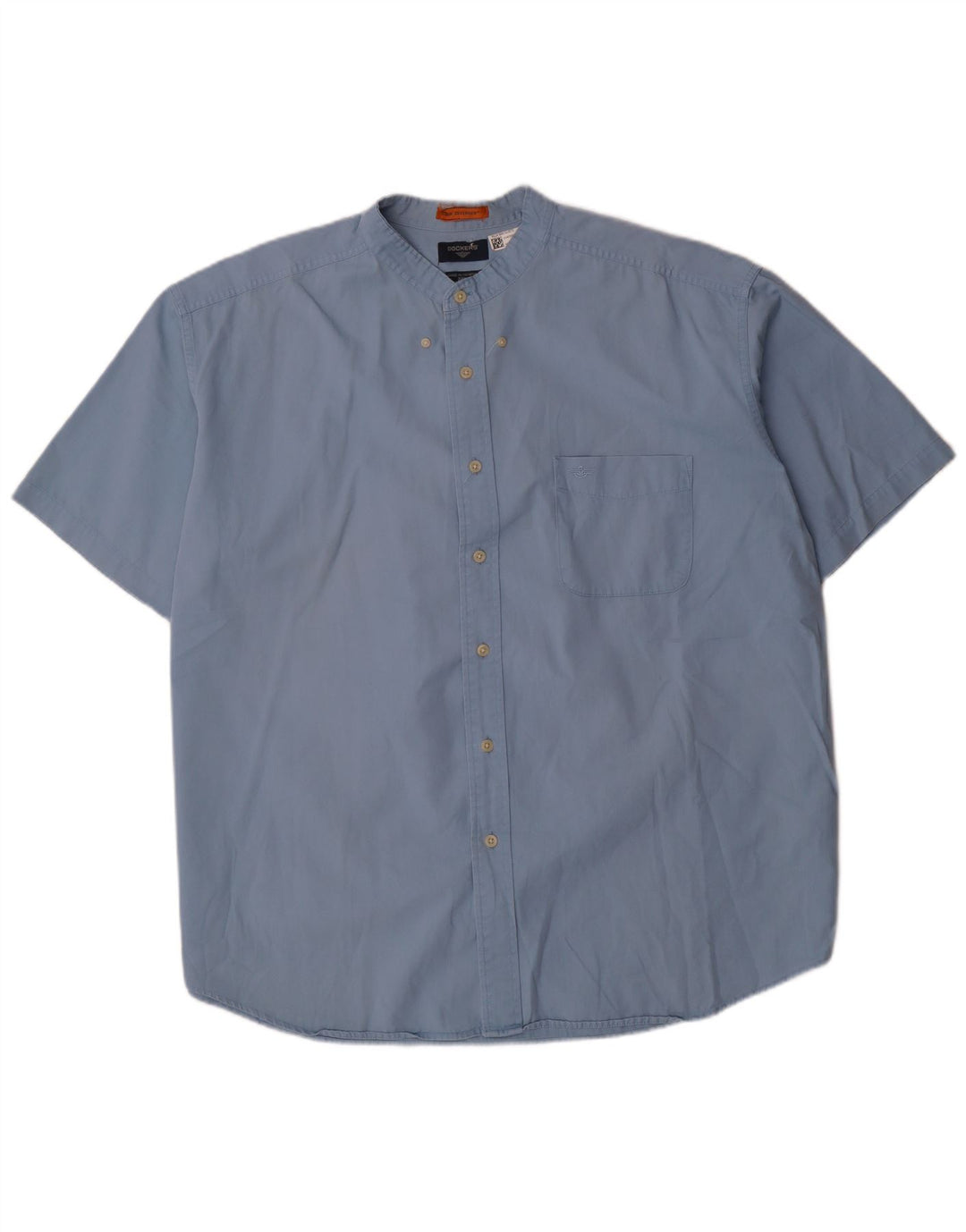 DOCKERS Chemise à Manches Courtes Homme Stain Defender 2XL Bleu Coton
