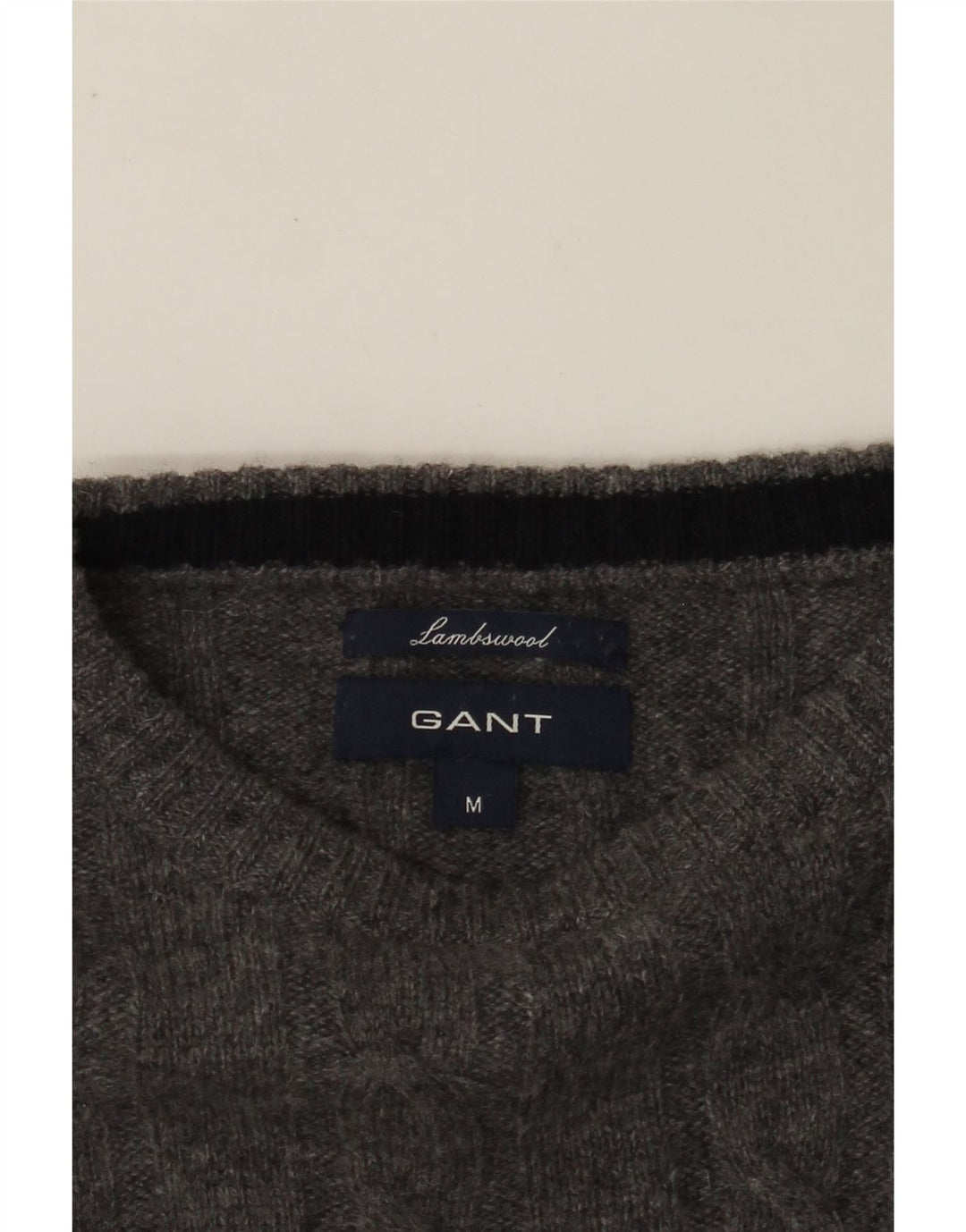 GANT Pull ras du cou pour femme UK 14 Gris moyen Colourblock