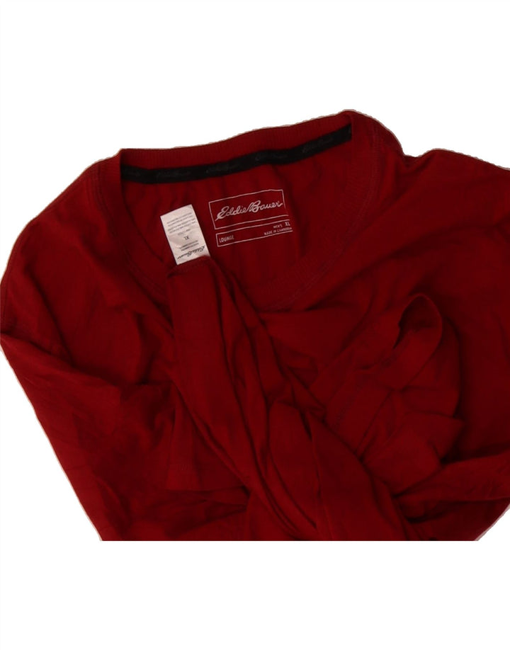 EDDIE BAUER Mens T-Shirt Top XL Red Cotton Vintage Eddie Bauer and Second-Hand Eddie Bauer from Messina Hembry 