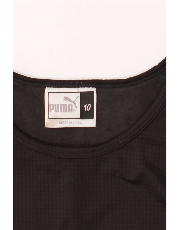 Puma Débardeur Femme UK 10 Petit Noir Polyester