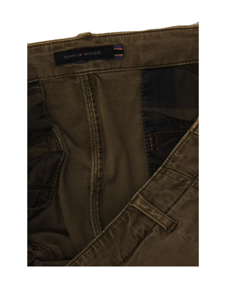 TOMMY HILFIGER Womens Slim Cargo Trousers W34 L32 Green Vintage Tommy Hilfiger and Second-Hand Tommy Hilfiger from Messina Hembry 