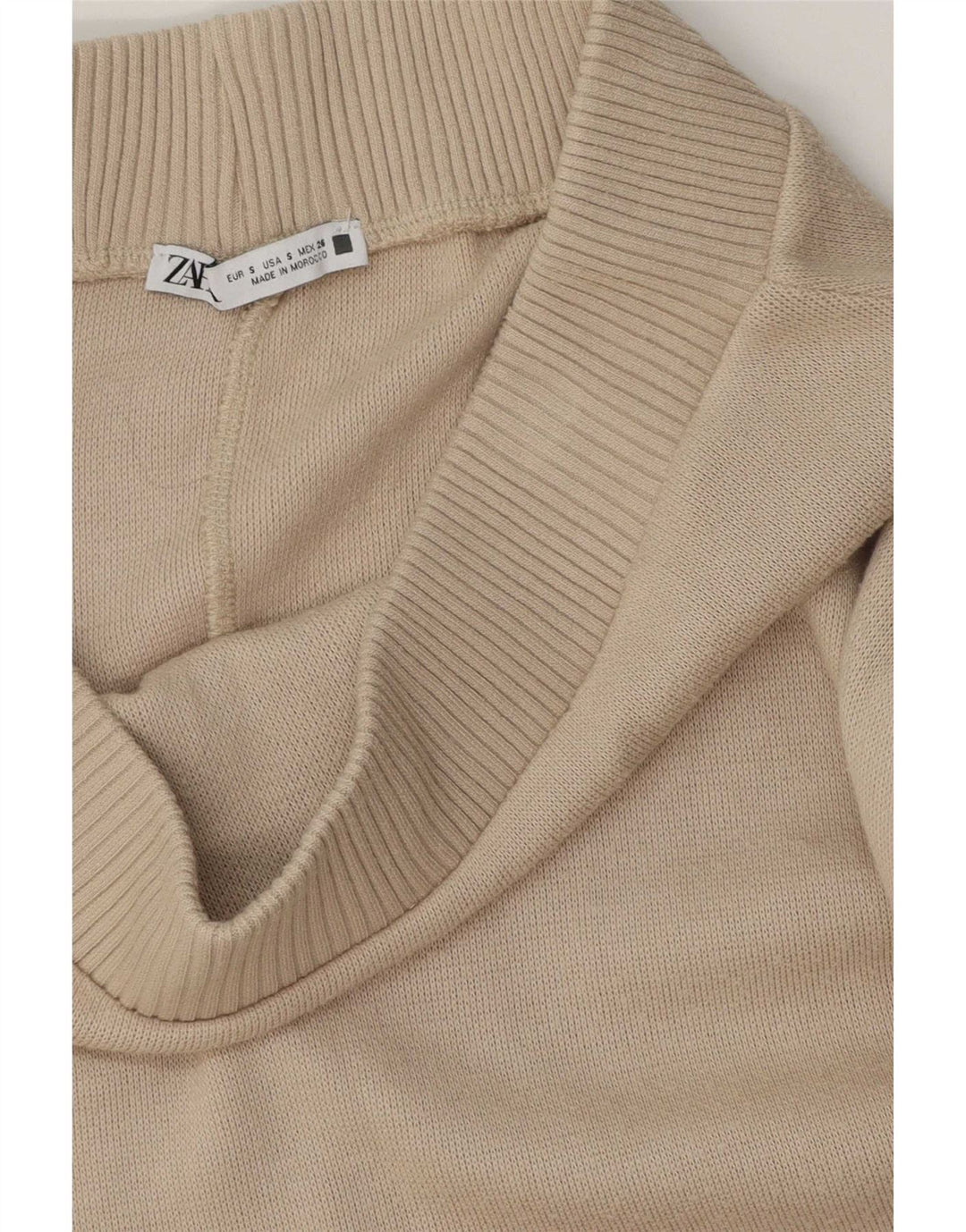 Zara Femme Jupe Midi Petit W26 Beige