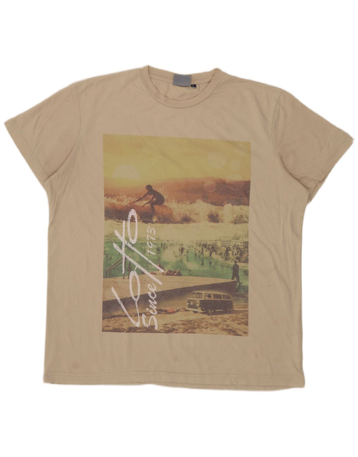 LOTTO T-Shirt Graphique Homme XL Beige