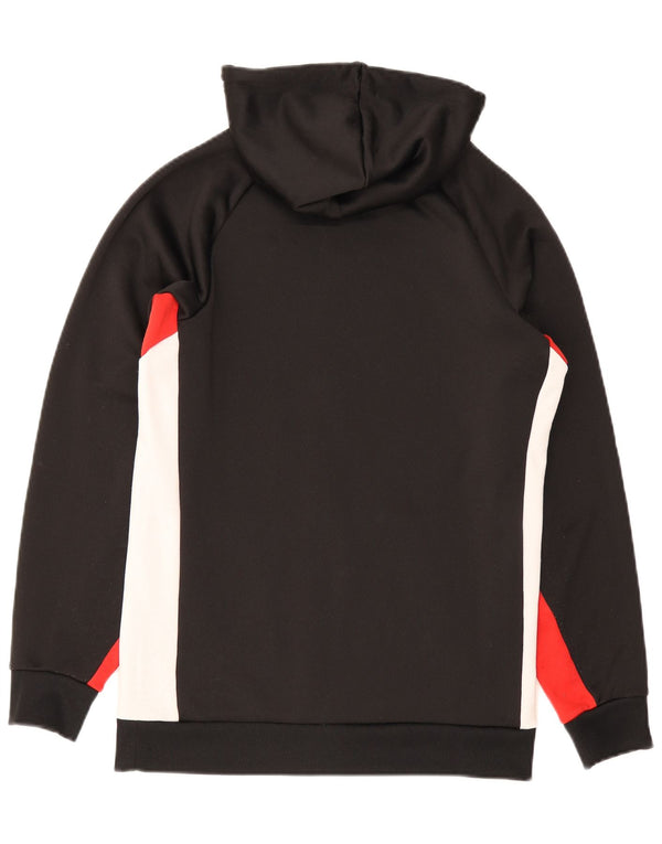 Tommy Hilfiger Pull à capuche zippé pour homme Petit polyester color block noir