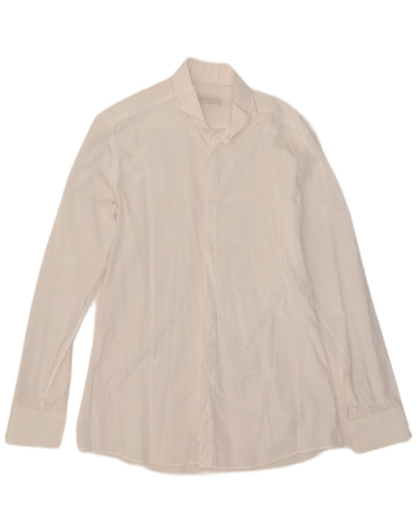Carlo Pignatelli Chemise Homme Taille 38 15 Polyester Blanc Moyen