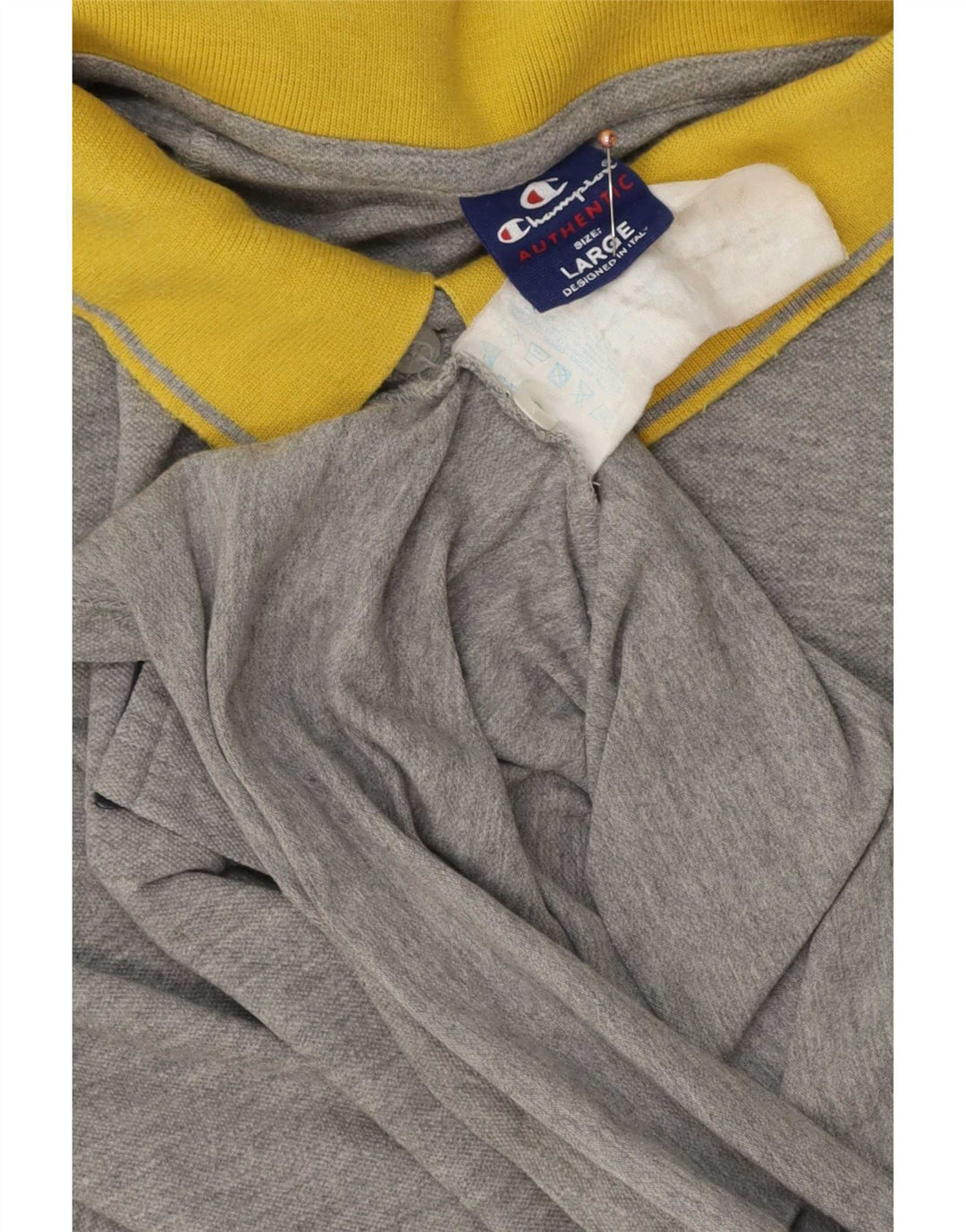 Champion Polo Rugby Homme Grand Gris Coton