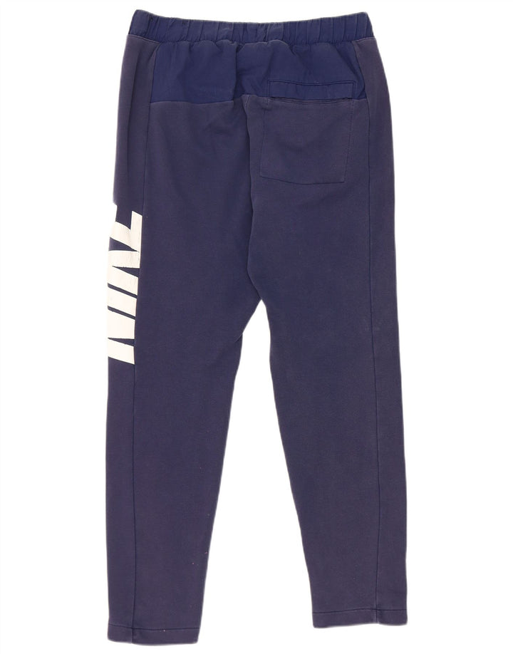 Nike Pantalon de survêtement graphique pour homme Petit en coton bleu marine