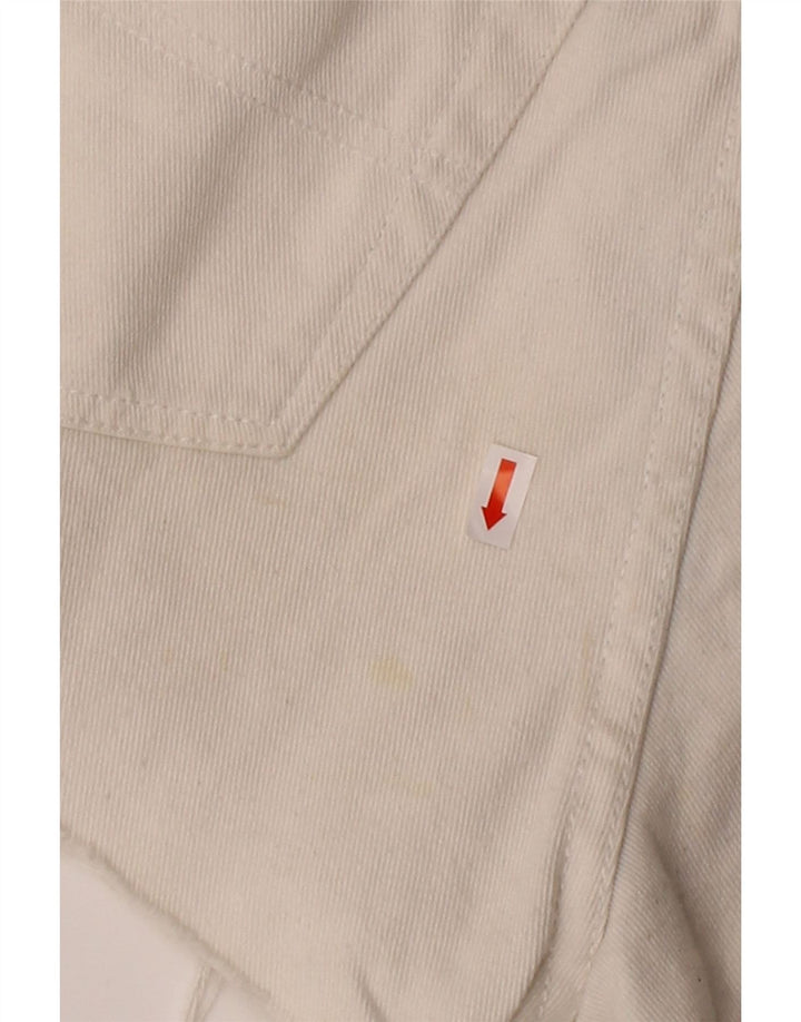 TOMMY HILFIGER Womens Distressed Denim Shorts US 6 Medium W28 White Cotton Vintage Tommy Hilfiger and Second-Hand Tommy Hilfiger from Messina Hembry 