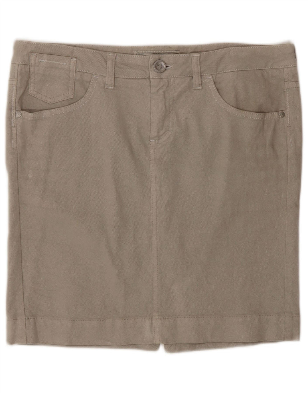Murphy & Nye Mini jupe en jean W31 pour femme en coton gris moyen