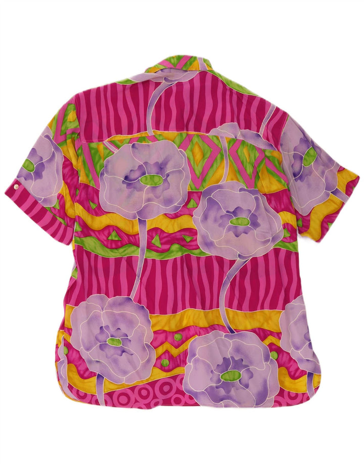 Mario Pucci Cecconi Chemise Longue Femme IT 44 Medium Multicolore Floral