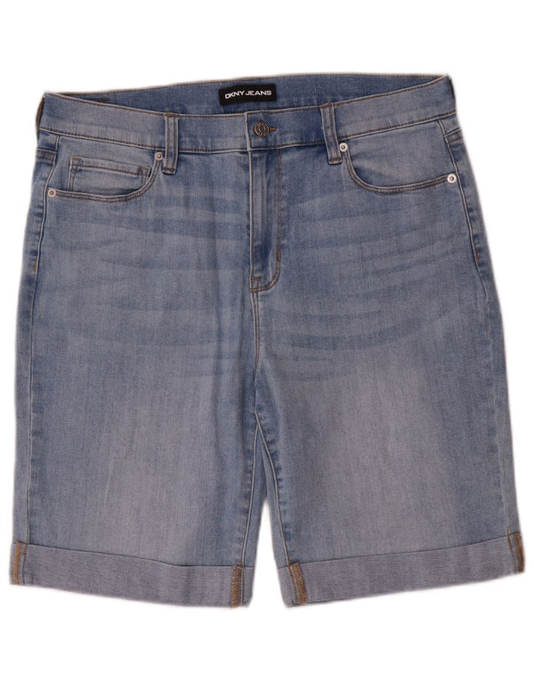 Dkny Short en jean pour femme US 14 XL W32 Bleu Coton