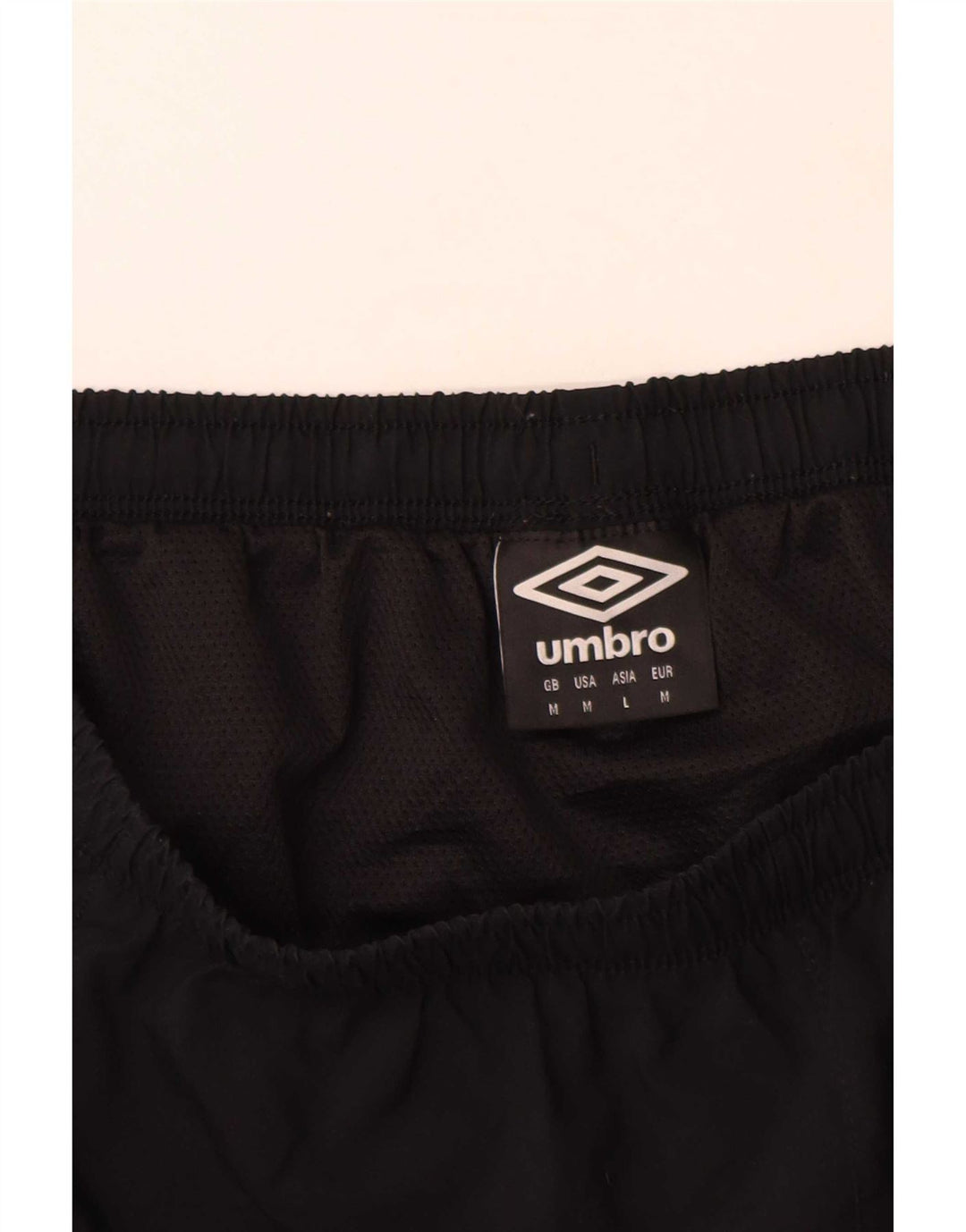 Umbro Short de Sport Homme Noir Moyen Polyester