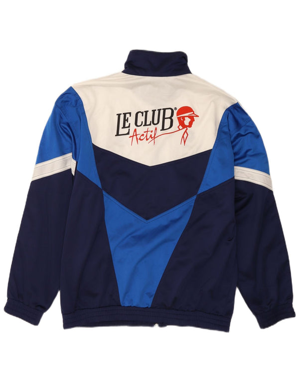 LOTTO Veste de survêtement graphique pour homme UK 42/44 XL Bleu marine Colourblock