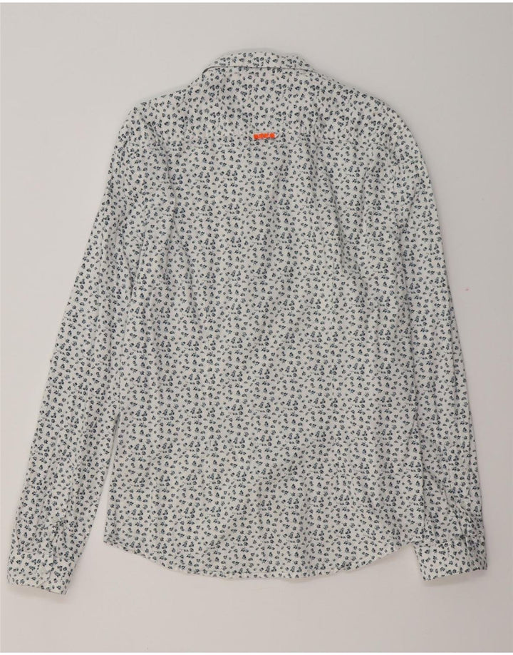 SUPERDRY Chemise Slim Fit Homme Blanc Floral Coton