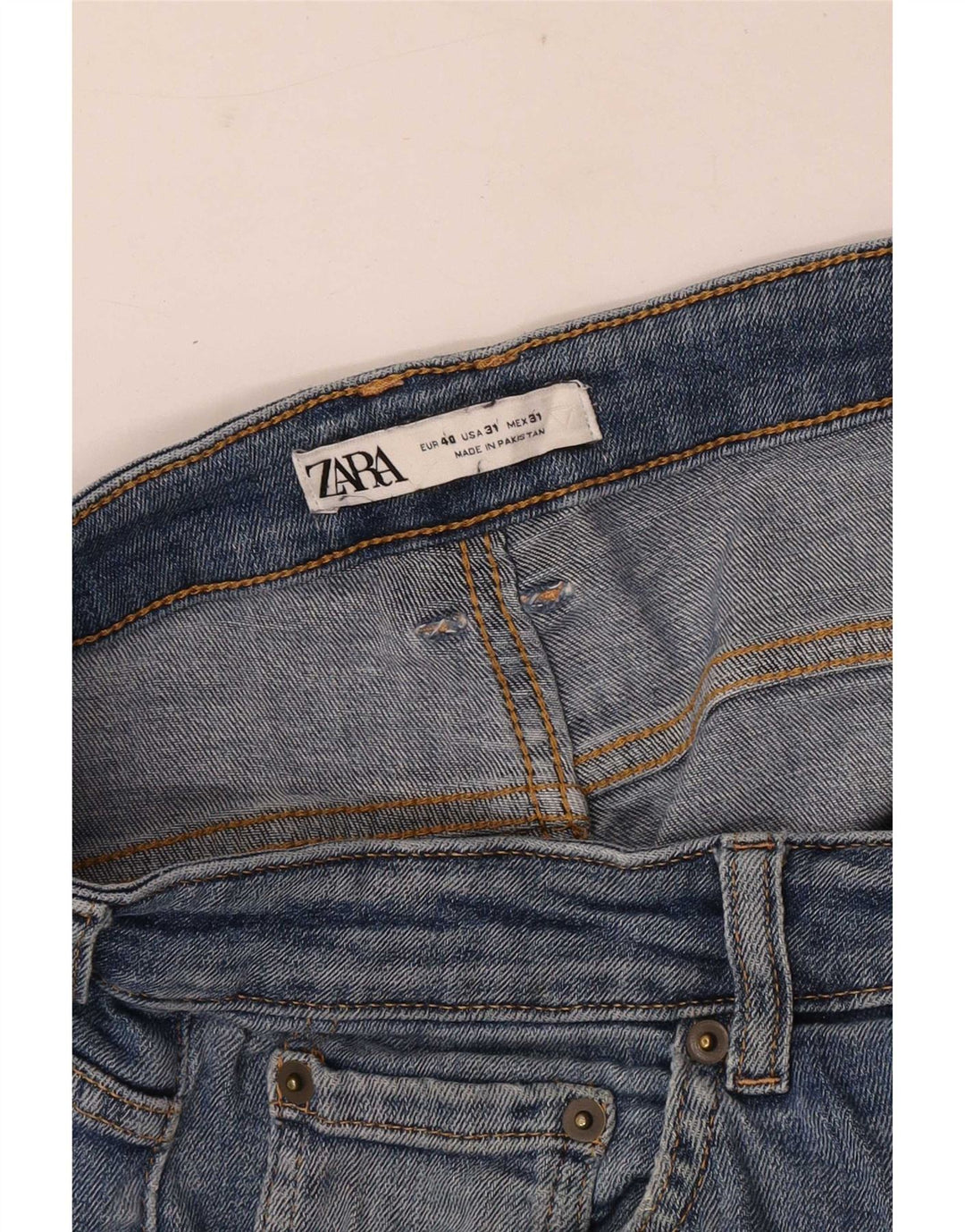 Zara Jean skinny pour homme EU 40 Medium W31 L30 Bleu