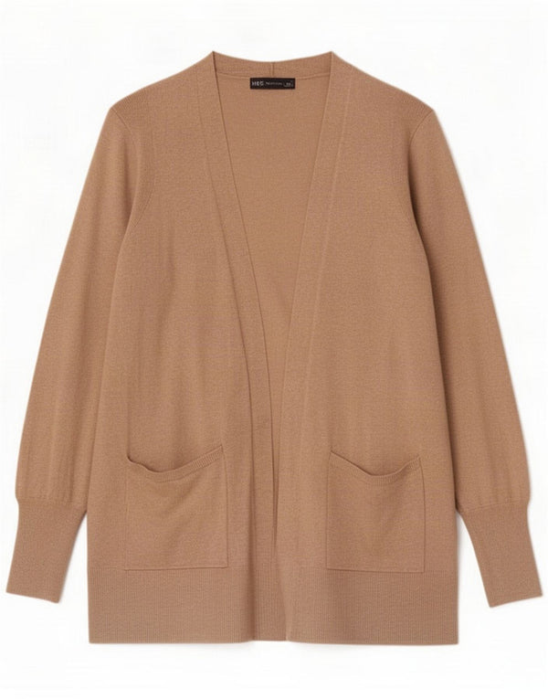 Marks & Spencer Pull cardigan ouvert long pour femme UK 14 Beige moyen