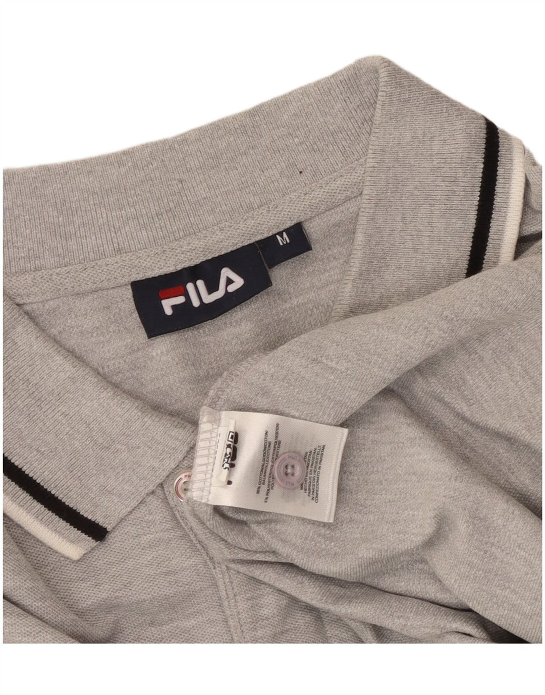 FILA Polo Homme Gris Moyen Coton