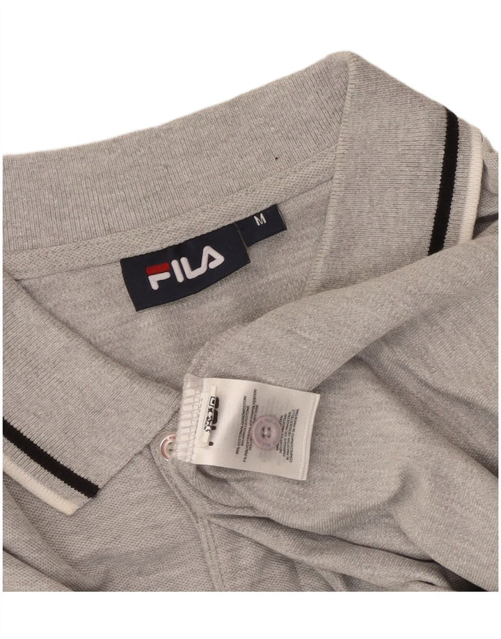 FILA Polo Homme Gris Moyen Coton