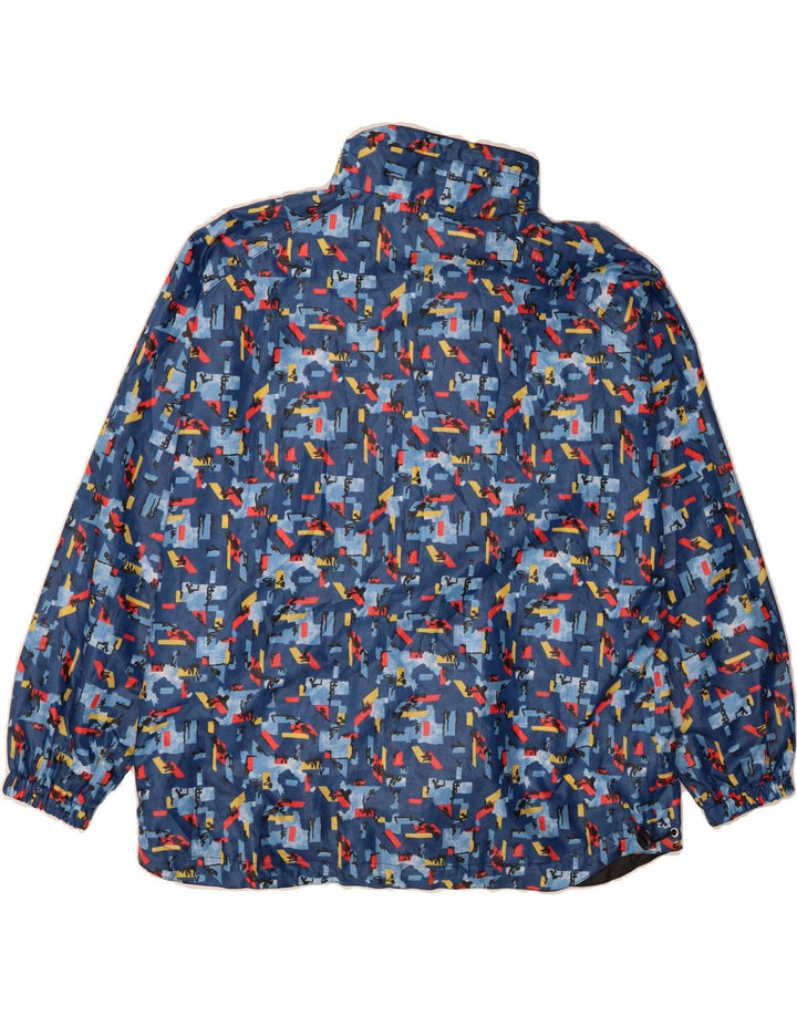 AUTHENTIC Mens Tracksuit Top Jacket XL Navy Blue Geometric Vintage Authentic and Second-Hand Authentic from Messina Hembry 