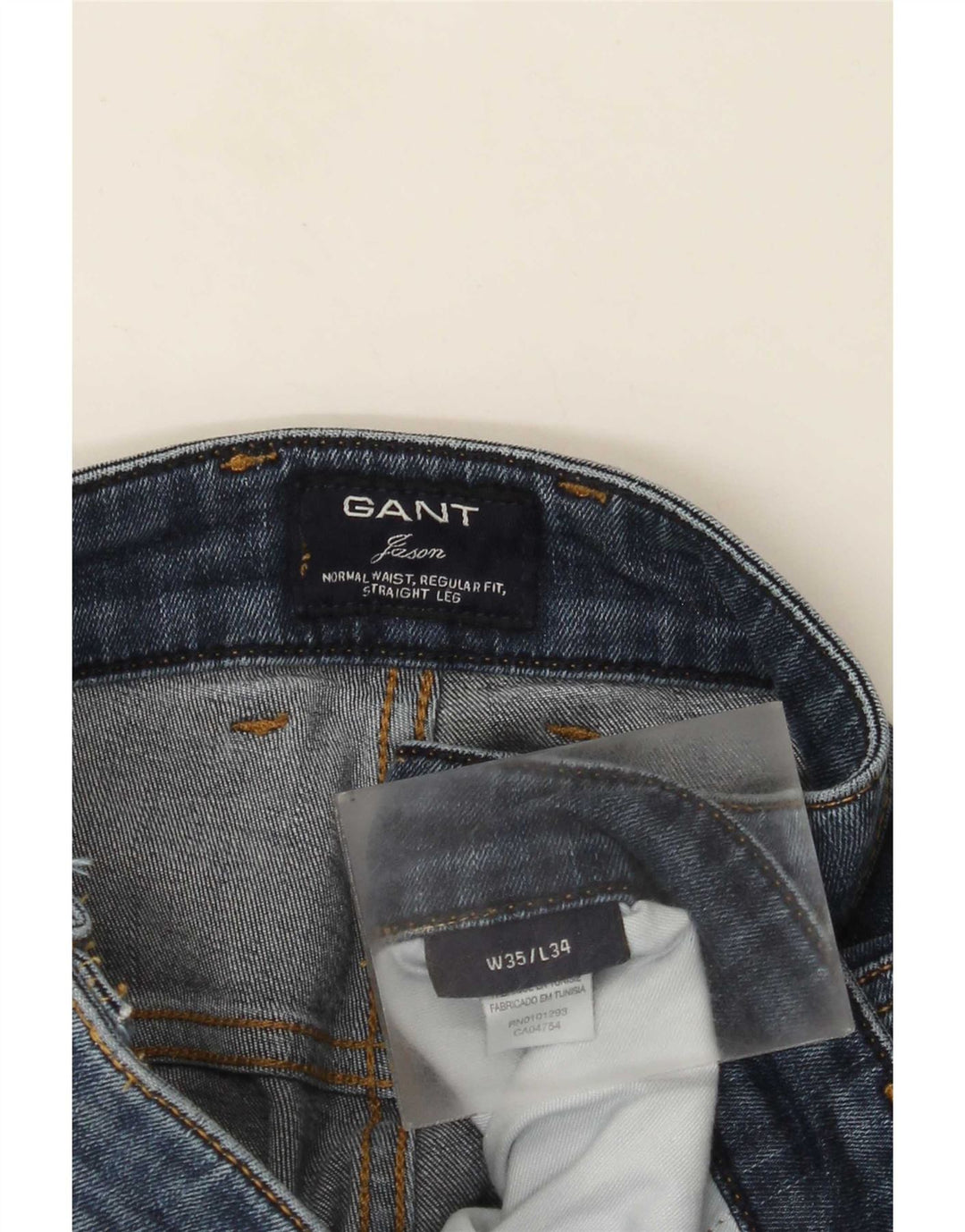 Gant Jean Droit Jason Regular Fit W35 L28 Homme Bleu