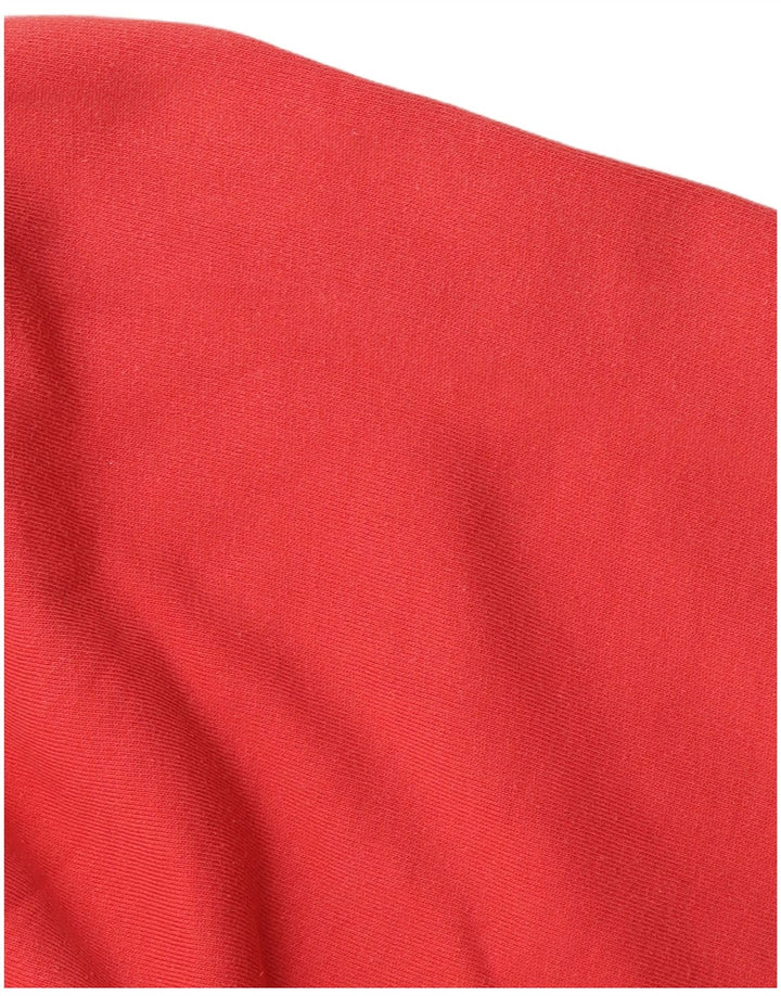 Oncle Sam Pull à capuche zippé graphique pour homme en coton rouge moyen