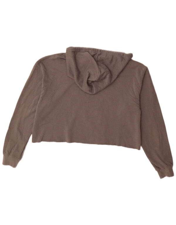 Hard Rock Cafe New York Pull à capuche surdimensionné pour femme Gris moyen UK 14