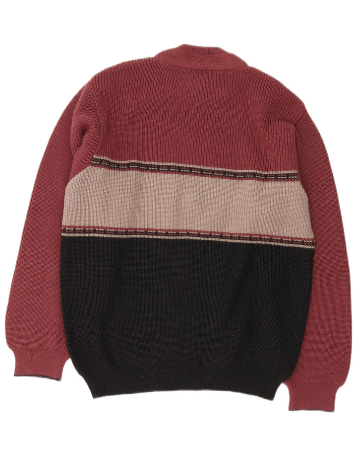 Stefanel Pull Col Roulé Homme Medium Multicolore Colourblock