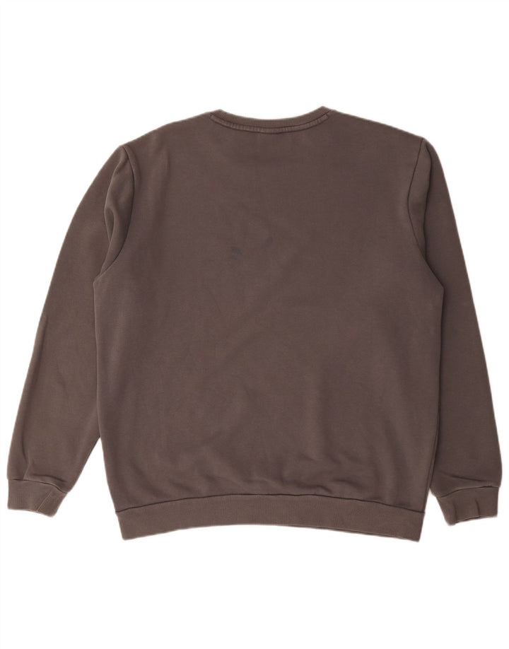 Puma Sweat-shirt pour homme en coton gris Taille L