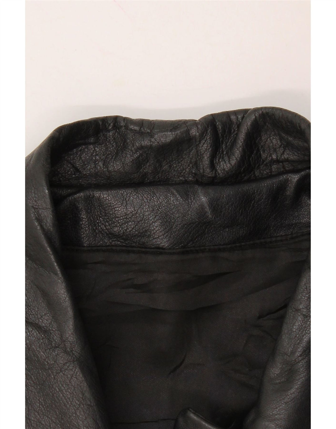 VINTAGE Womens Leather Coat UK 20 2XL Black Leather Vintage Vintage and Second-Hand Vintage from Messina Hembry 