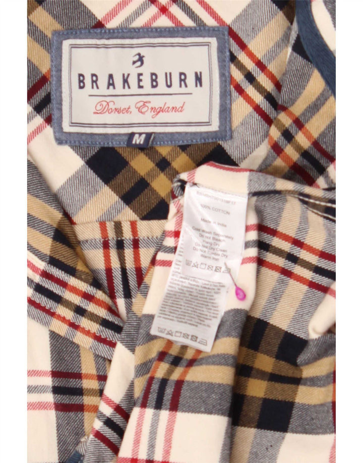 Brakeburn Chemise en flanelle pour homme en coton à carreaux multicolore moyen