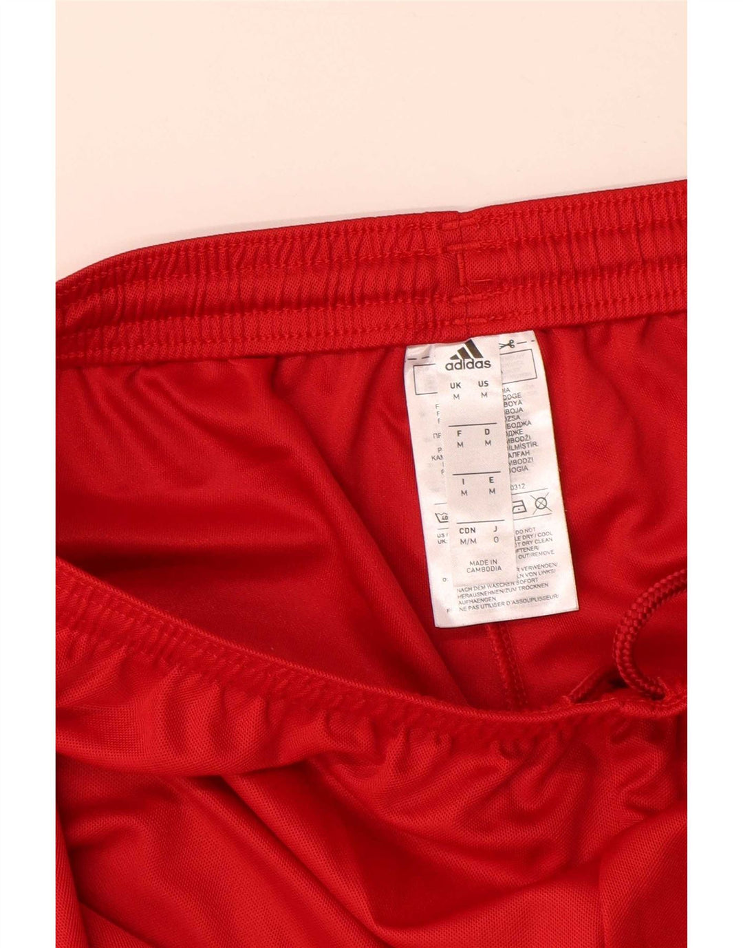 Adidas Short de Sport Aeroready Homme Rouge Moyen Polyester