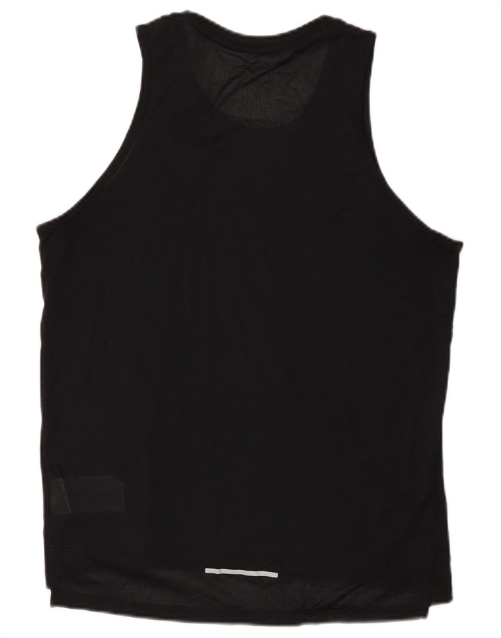 Nike Femmes Dri Fit Débardeur UK 14 Moyen Noir Polyester