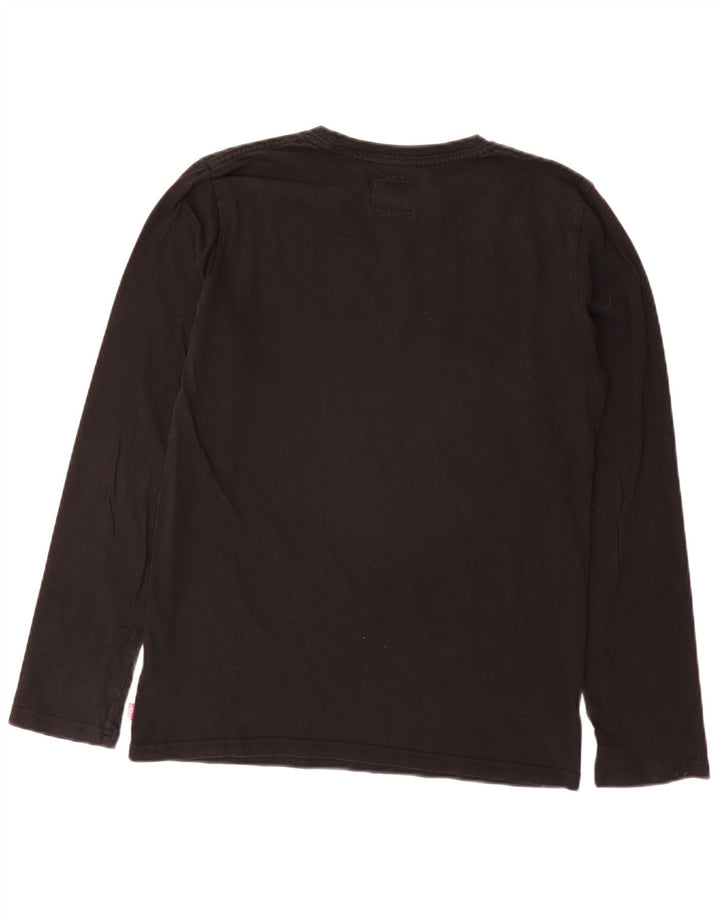 LEVI'S Haut Graphique Garçon Manches Longues 15-16 ans Noir Coton
