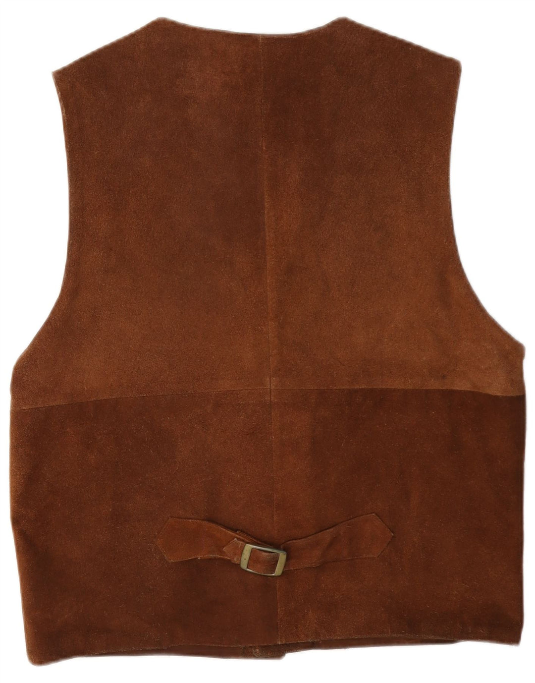 gilet en daim homme vintage UK 40 cuir brun moyen