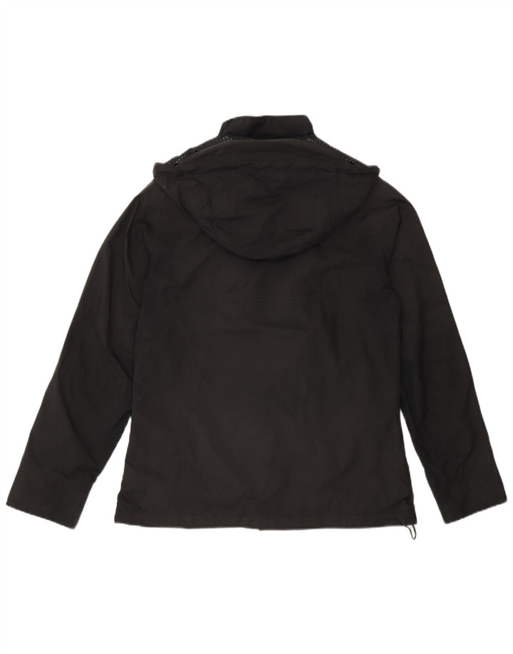 Rohan Veste de pluie à capuche coupe ample pour femme UK 10 Small Noir Polyamide