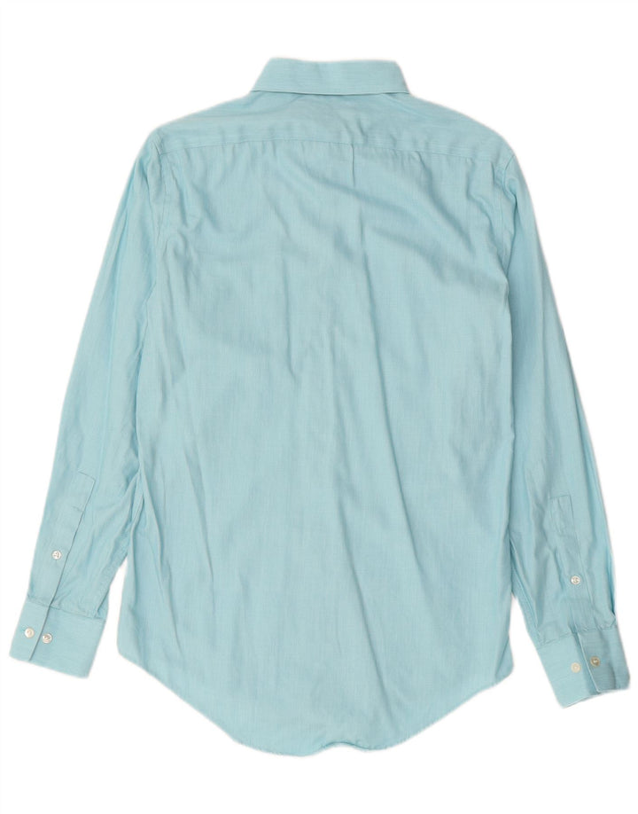 CALVIN KLEIN Chemise Slim Fit Homme Taille 14 1/2 Petit Bleu