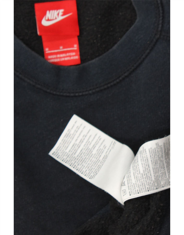 NIKE Mens Sweatshirt Jumper Medium Navy Blue Cotton