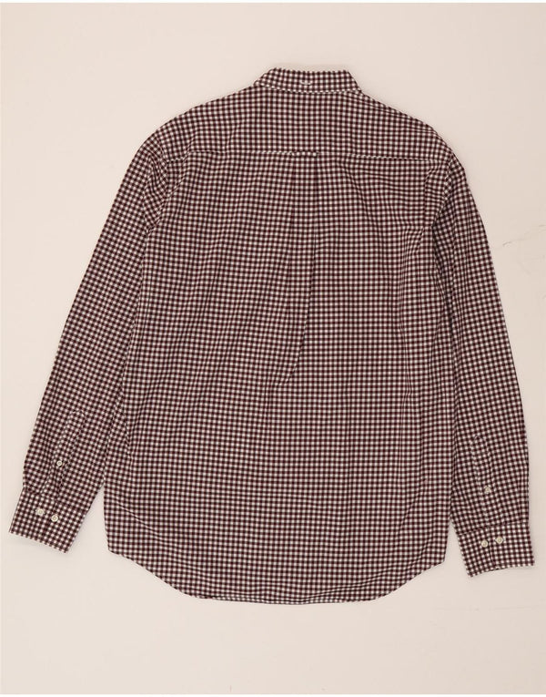 Gant Chemise Homme Taille 41/42 16 1/2 Grand Coton Vichy Bordeaux