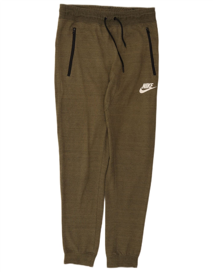 Nike Pantalon de survêtement pour homme en coton kaki Taille S