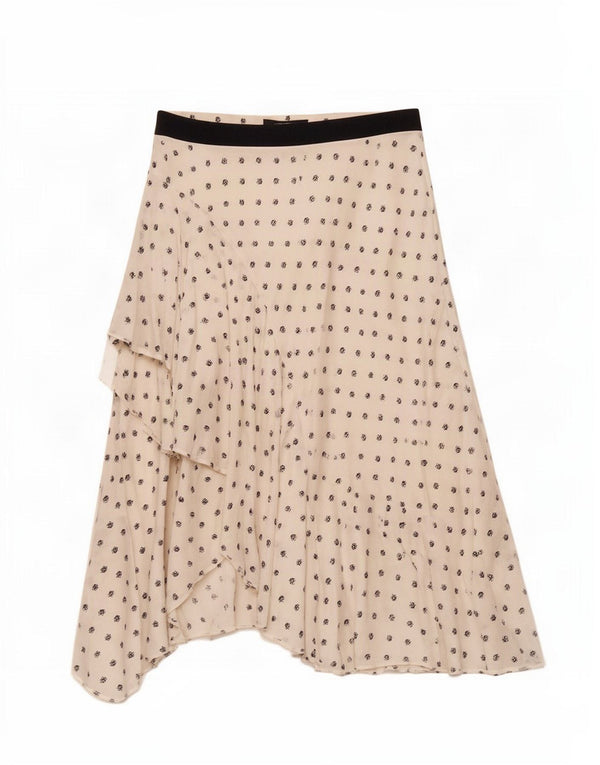 Marks & Spencer Jupe asymétrique pour femme UK 12 Medium W30 Blanc Floral
